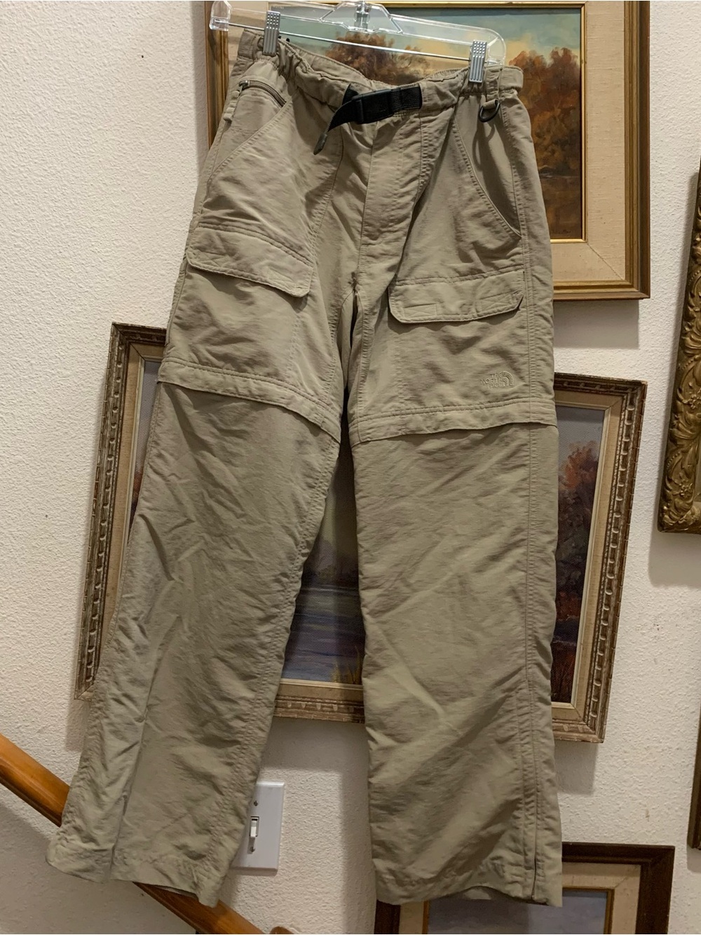 The North Face Men's Tan Convertible Cargo Pants Hiking